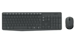 LOGITECH KIT TASTIERA+MOUSE WIRELESS USB NERO MK235 920-007913