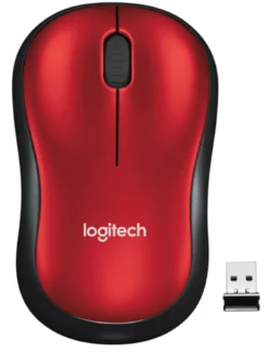 LOGITECH MOUSE OTTICO WIRELESS M185 ROSSO 910-002237