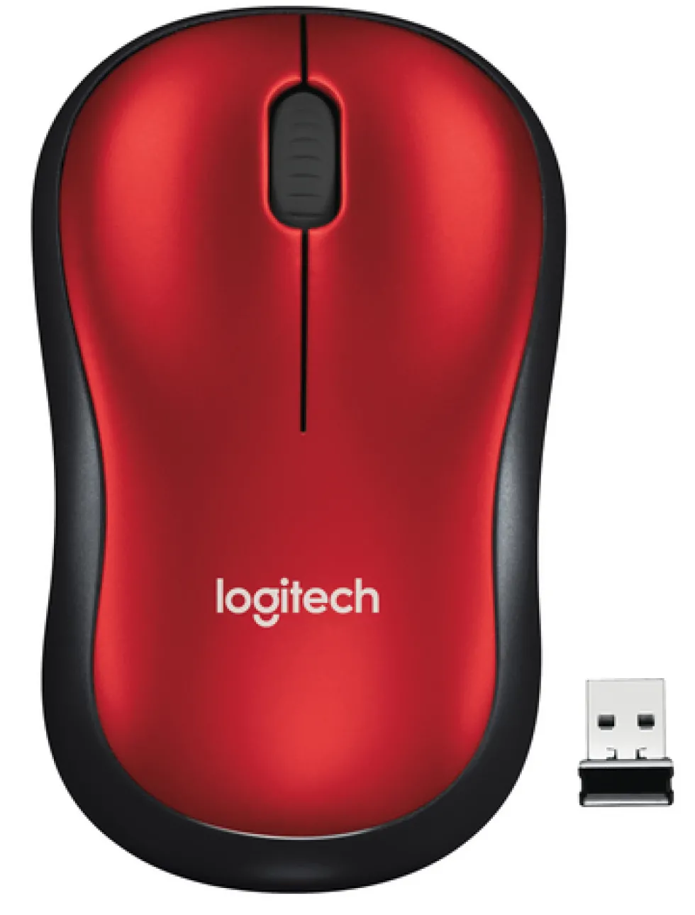 LOGITECH MOUSE OTTICO WIRELESS M185 ROSSO 910-002237