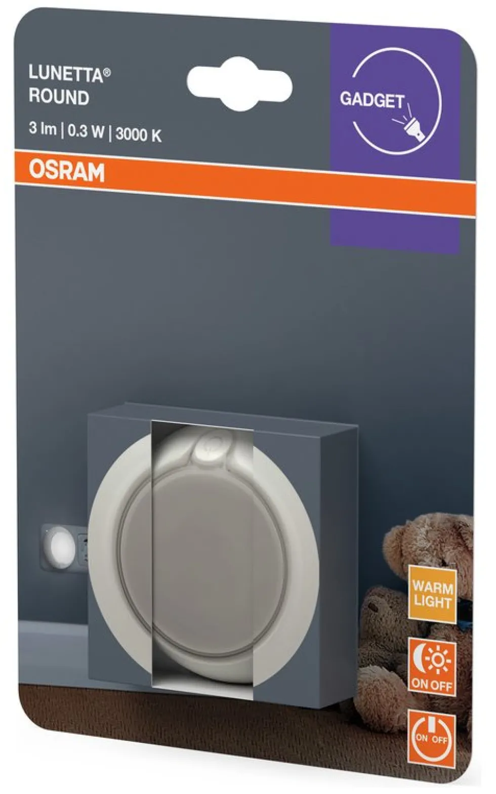 Luce notturna Osram LUNETTA ROUND White