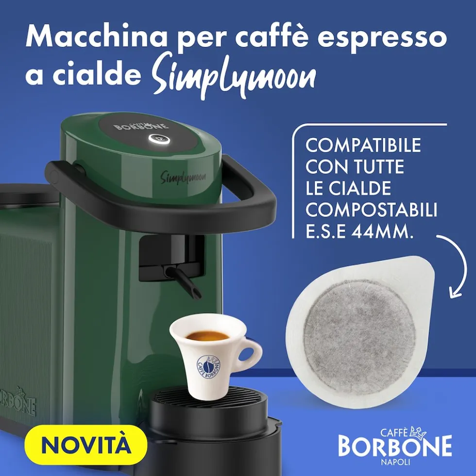 Macchina caffè Borbone SimplyMoon Verde, 15 bar, 0.9L