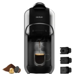 Macchina caffè Cecotec 00648 FREESTYLE Compact Black e Grey