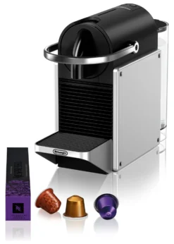 Macchina caffè De Longhi 0132193834 PIXIE EN 127S Silver e Black