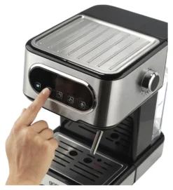 Macchina caffè espresso Hisense 740219 HESCM15DBK Inox e Black