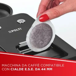 Macchina da caffè a cialde Polti Coffea S15B con 54 cialde incluse