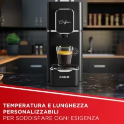 Macchina da caffè a cialde Polti Coffea S15B con 54 cialde incluse