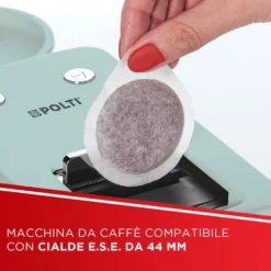 Macchina da caffè a cialde Polti Coffea S15G con espulsione automatica