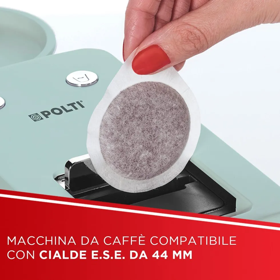 Macchina da caffè a cialde Polti Coffea S15G con espulsione automatica