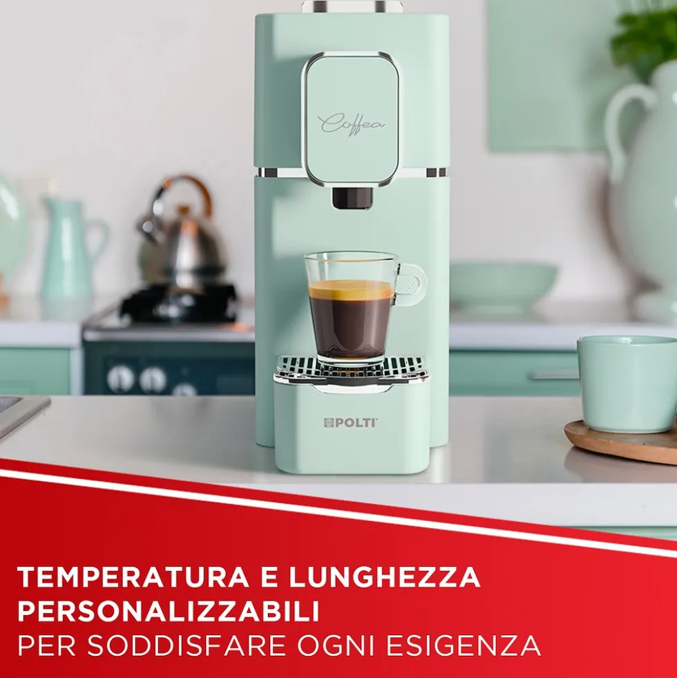 Macchina da caffè a cialde Polti Coffea S15G con espulsione automatica