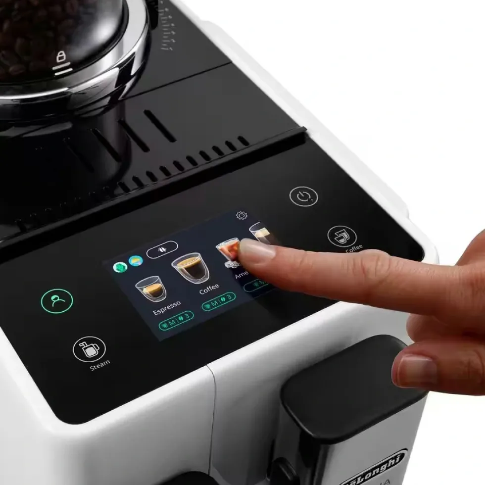 Macchina da caffè automatica De Longhi Rivelia EXAM440.35.W bianca