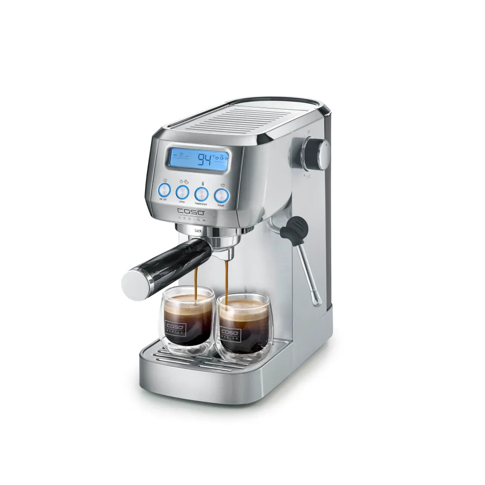 Macchina da caffè espresso Caso Design Gourmet Crema Silver