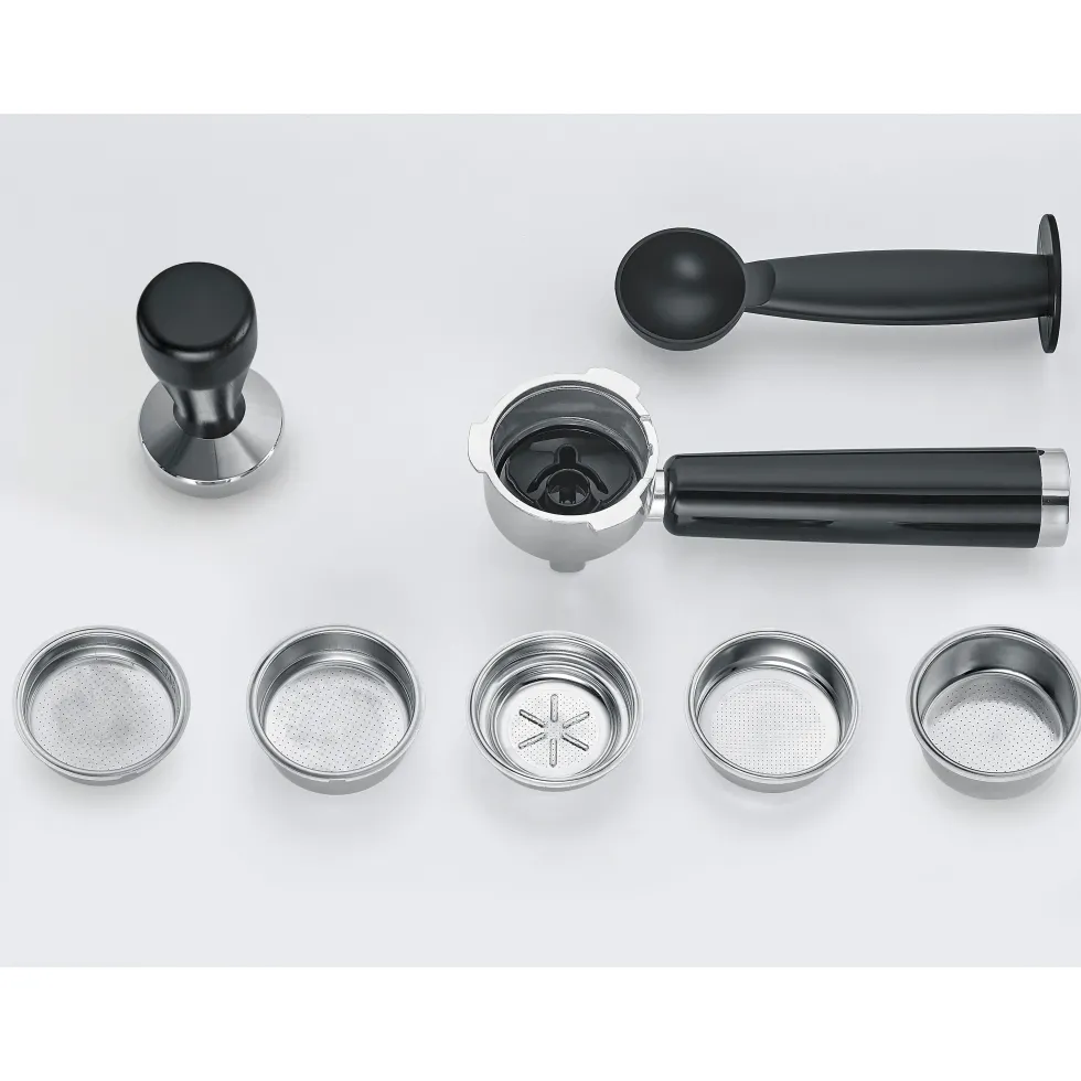 Macchina da caffè espresso Caso Design Gourmet Crema Silver