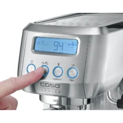 Macchina da caffè espresso Caso Design Gourmet Crema Silver