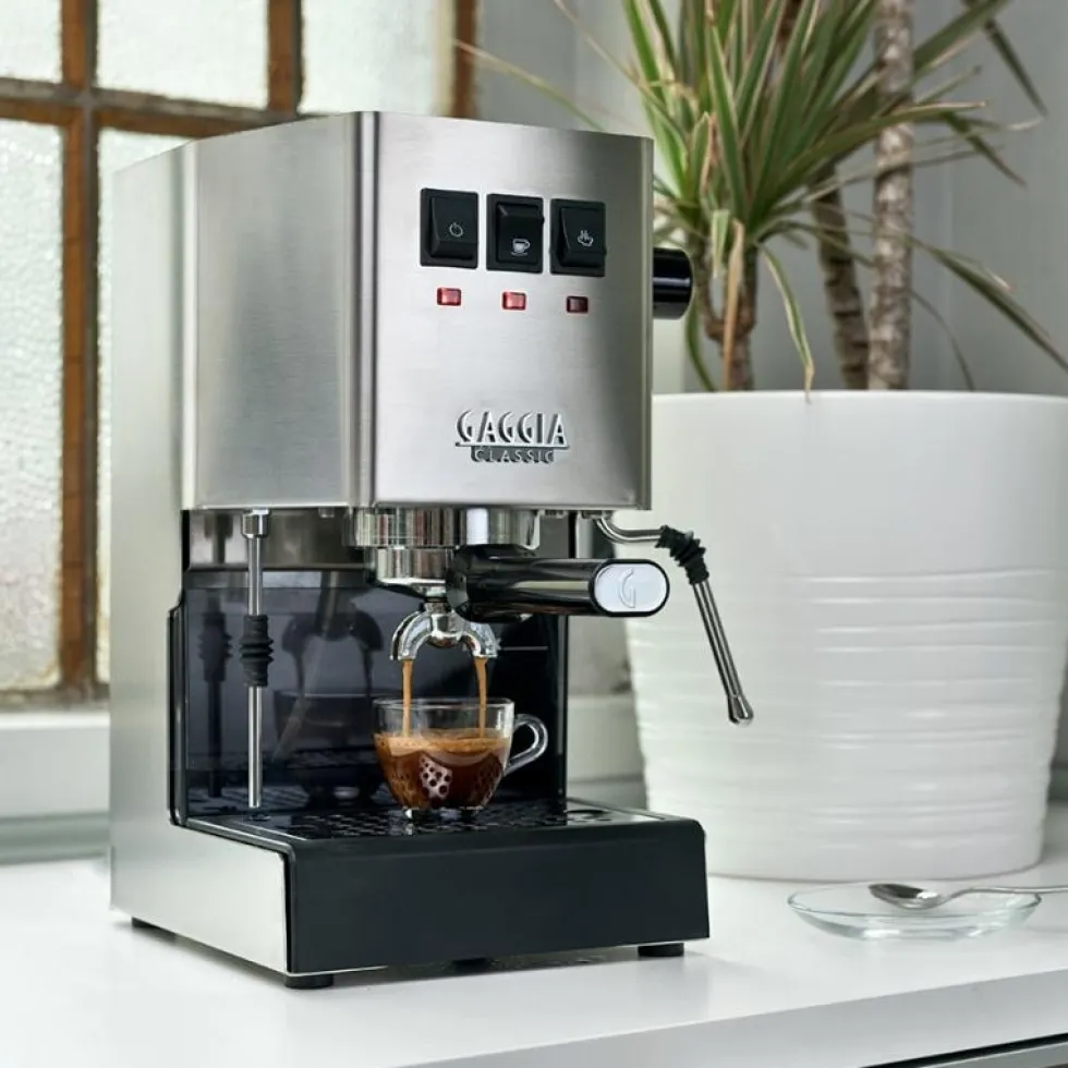 Macchina da caffè espresso Gaggia Classic E24 Inox RI9481/11