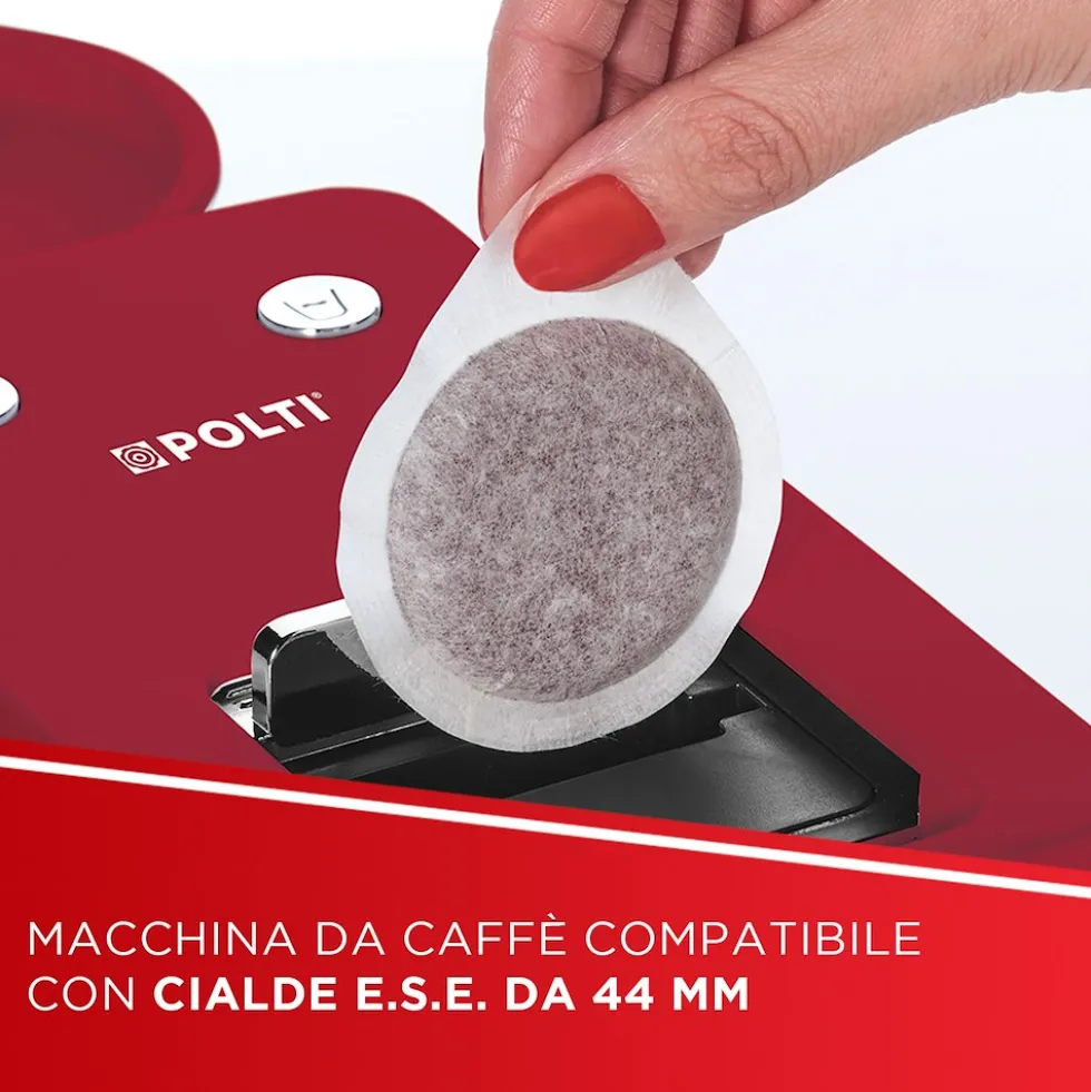 Macchina da caffè Polti Coffea S15R rossa, 1400W, 19 bar