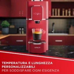Macchina da caffè Polti Coffea S15R rossa, 1400W, 19 bar