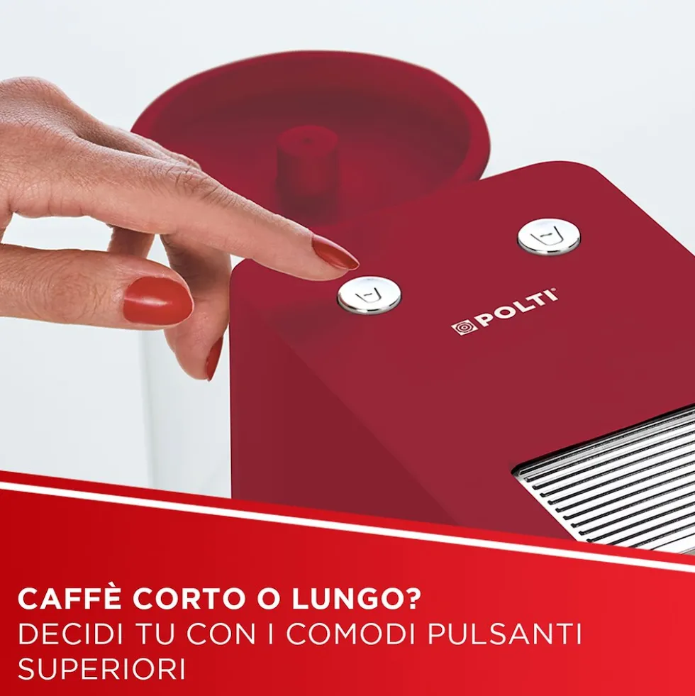 Macchina da caffè Polti Coffea S15R rossa, 1400W, 19 bar