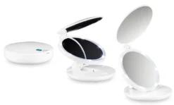 Macom Specchio Doppio Pocket Pieghevole Led 7X Mini