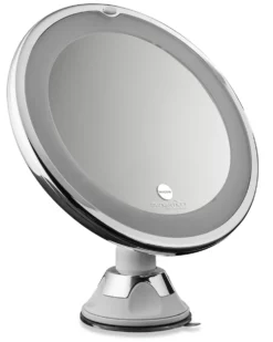 Macom Specchio Ingrand.10X Ventosa C/Led Solar Diam.18Cm.
