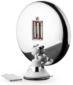 Macom Specchio Ingrand.10X Ventosa C/Led Solar Diam.18Cm.
