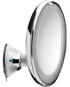 Macom Specchio Ingrand.10X Ventosa C/Led Solar Diam.18Cm.