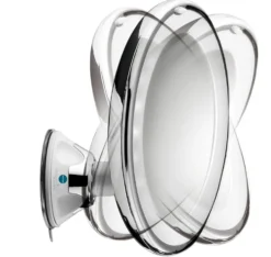 Macom Specchio Ingrand.10X Ventosa C/Led Solar Diam.18Cm.