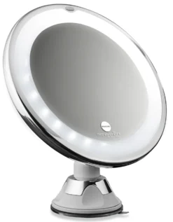 Macom Specchio Ingrand.10X Ventosa C/Led Solar Diam.18Cm.