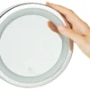 Macom Specchio Ingrand.7X Ventosa C/Ledsolar Diam.18Cm.