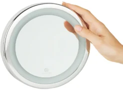 Macom Specchio Ingrand.7X Ventosa C/Ledsolar Diam.18Cm.