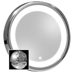 Macom Specchio Ingrand.7X Ventosa C/Ledsolar Diam.18Cm.