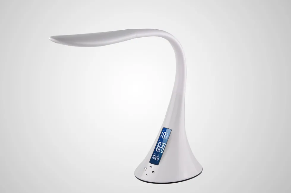 Majestic Lampada Da Tavolo Bianca, Displaydoppia Presa Usb Ricarica