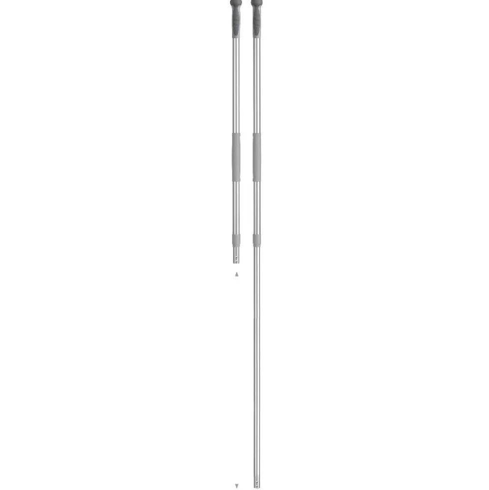 Manico Telescopico in alluminio da 184 cm. grigio