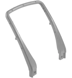 Maniglia "U" in plastica grigia per carrello per le pulizie Nick 15 lt e 25 lt