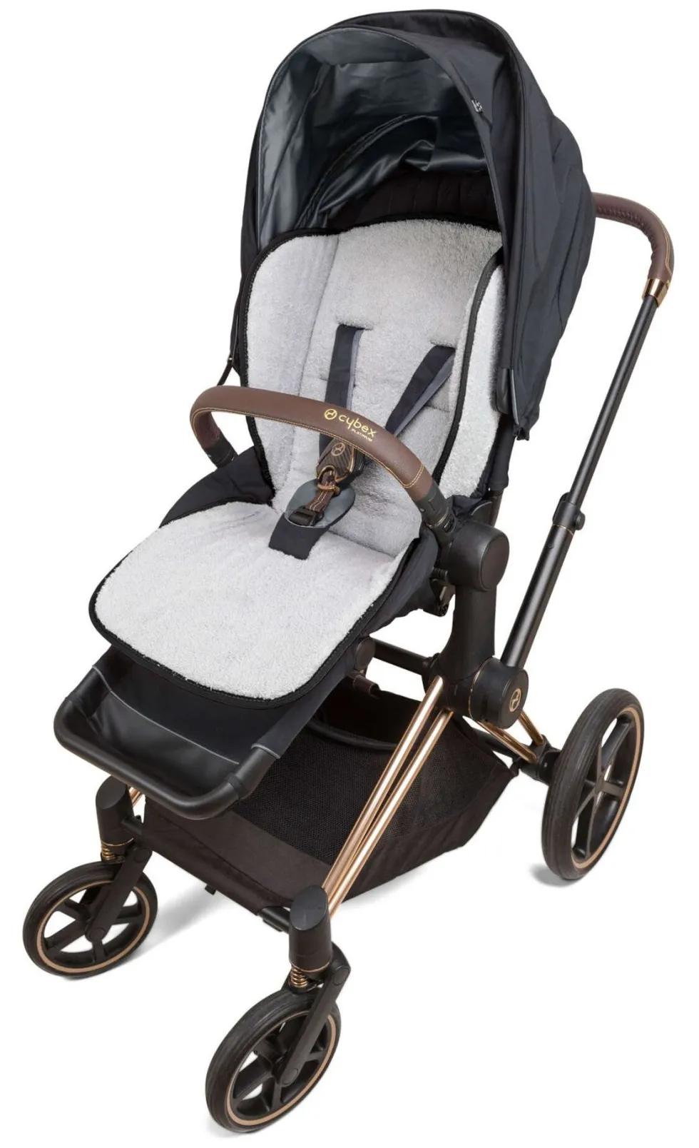 Materassino passeggino Baby Idea 3093N Grigio e Nero
