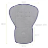 Materassino passeggino Baby Idea 3093B Grigio e Blu