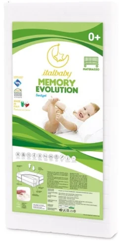Materasso lettino Italbaby 010 2211 MEMORY EVOLUTION antiacaro 0+