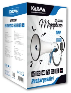 Megafono Karma GT 1232BT 40W White e Blue