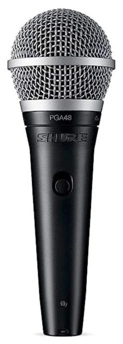 Microfono a filo Shure PGA48 PG ALTA Qtr Black e Silver