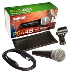 Microfono a filo Shure PGA48 PG ALTA Xlr Black e Silver