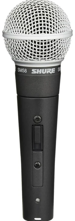 Microfono a filo Shure SM58 SE SM SERIES con interruttore Black e Silv