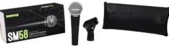 Microfono a filo Shure SM58 SE SM SERIES con interruttore Black e Silv