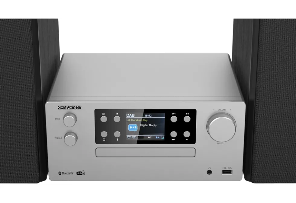 Micro Hi-Fi Kenwood M-925DAB-S con DAB+, Bluetooth e CD