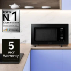 Microonde combinato Samsung Bespoke MC32DG7646KKE1 con Wi-Fi
