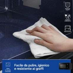 Microonde combinato Samsung Bespoke MC32DG7646KKE1 con Wi-Fi