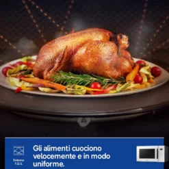 Microonde combinato Samsung MG23T5018GE/ET con Grill e vaporiera