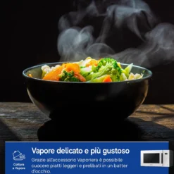 Microonde combinato Samsung MG23T5018GE/ET con Grill e vaporiera