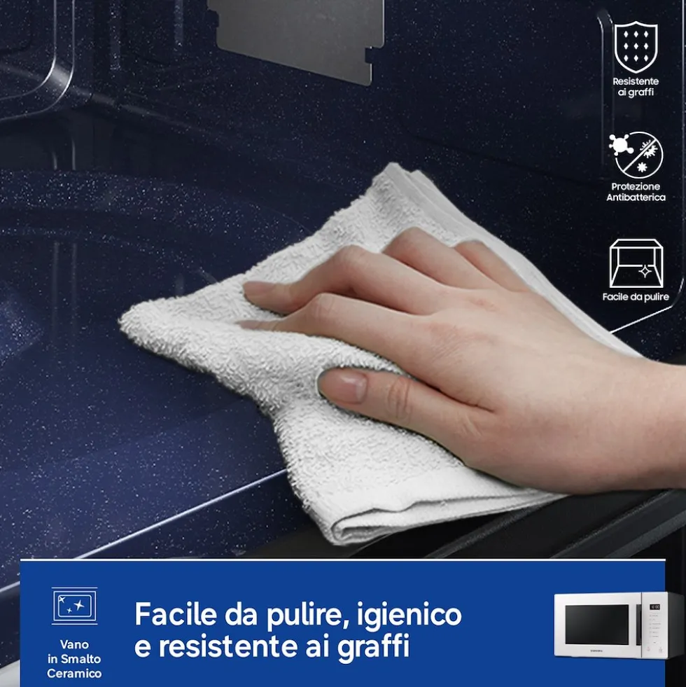 Microonde combinato Samsung MG23T5018GE/ET con Grill e vaporiera