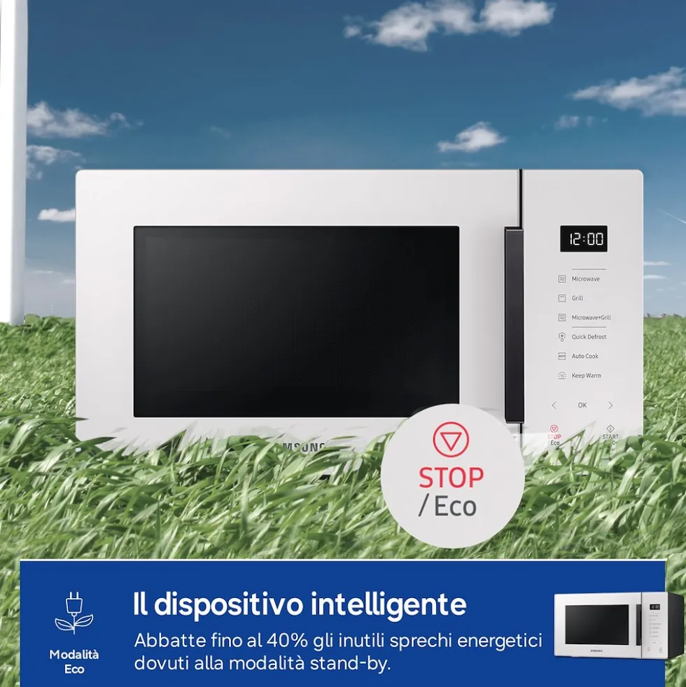 Microonde combinato Samsung MG23T5018GE/ET con Grill e vaporiera