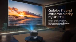 Mini proiettore Hisense C2 PRO 4K Triplo Laser 65