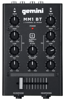 Mixer disc jockey Gemini DJ SERIES MM1 BT Black